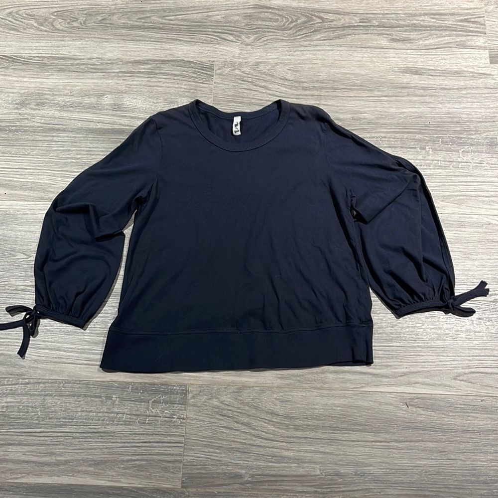 W by Wilt soft cotton sweatshirt with ties in wrist